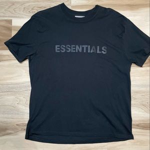 Fear of God ESSENTIALS mens black Tee size M